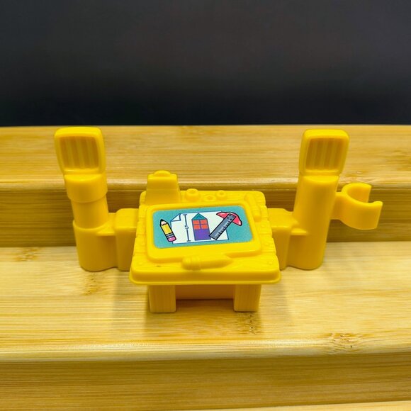 Lot Little People Accessories Wheelchair Luggage Trash Can Drafting Table Chunky - Picture 2 of 11